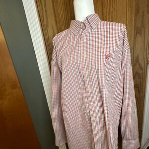 Panhandle Long Sleeve Texas Western Button Down Cowboy Shirt Men’s‎ large